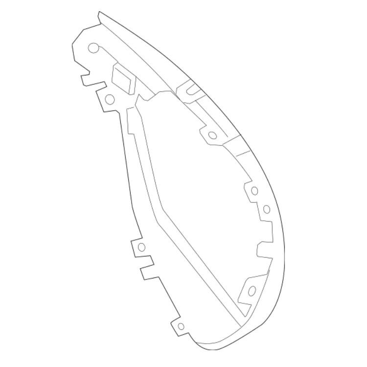 Rear Chrome Bumper Molding for Mercedes-Benz W2
