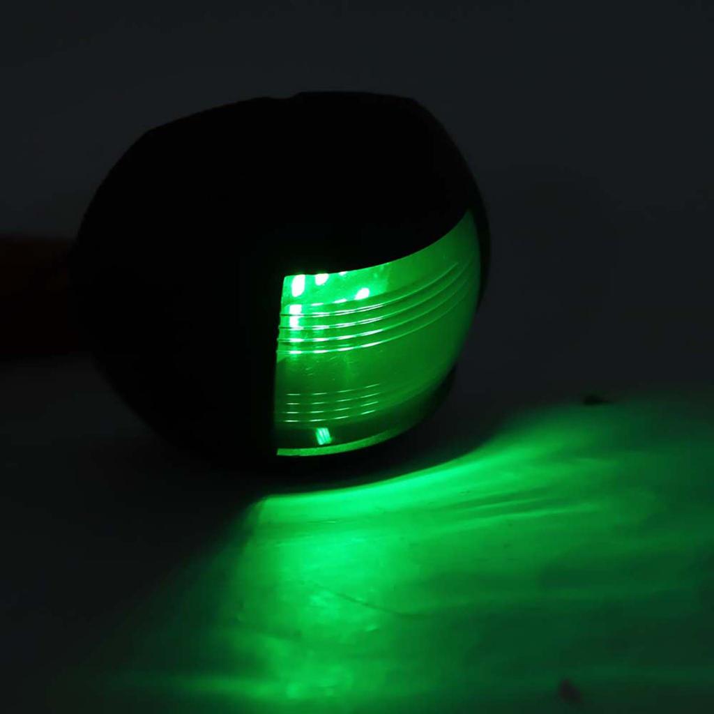 Pair of Signal Lamp Spherical Red Green LED Waterproof Boat Navigation Light  12V-24V 3W