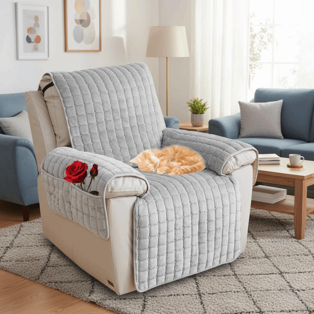 Wear Resistant Single-seat Slipcover Non-Slip Sofa Mat Durable Chair Cover  Living Room