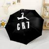 Ombrello Automatico Pieghevole Ronaldo's Leap Artwork con 8 Stecche Design Compatto per Amanti della Moda Donna/Uomo