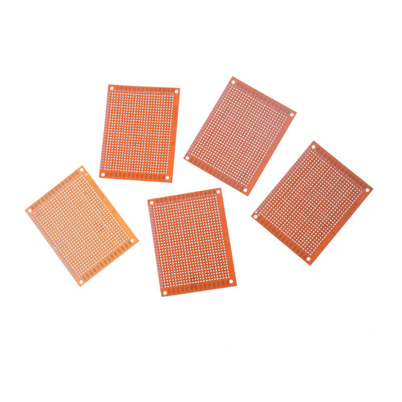 5pcs prototyping pcb circuit board strip board 90x70mm copperPrototyping Pcb Home School Project Circuit Board Stripboard 90x70mm #12