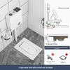 Compact Ceramic Squat Toilet with Flip Lid and Cover Plate