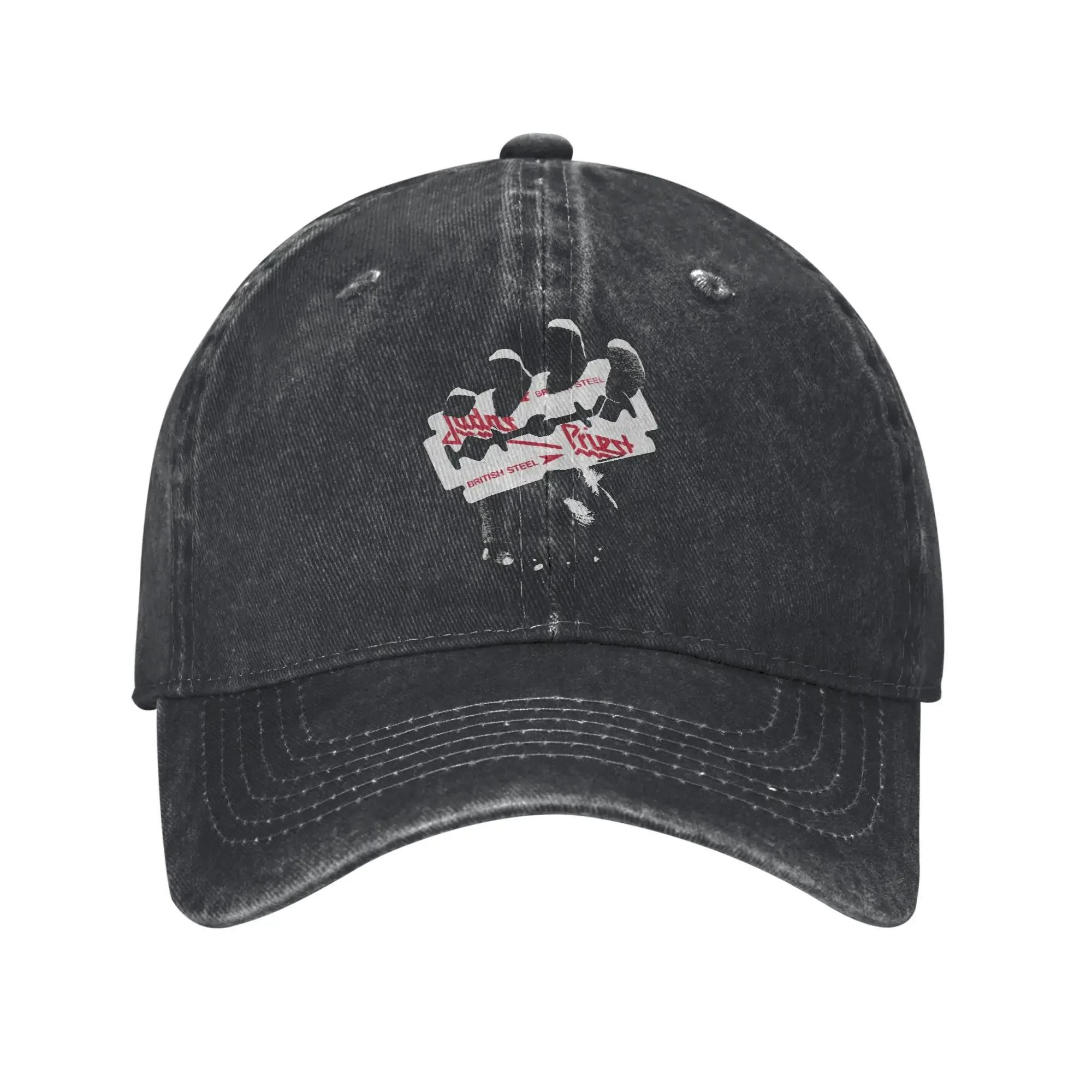 

Judas Priest Faith Hand Vintage Baseball Caps Unisex Distressed Denim Washed Snapback Hat Band Music Outdoor Running Soft Hat Adjustable