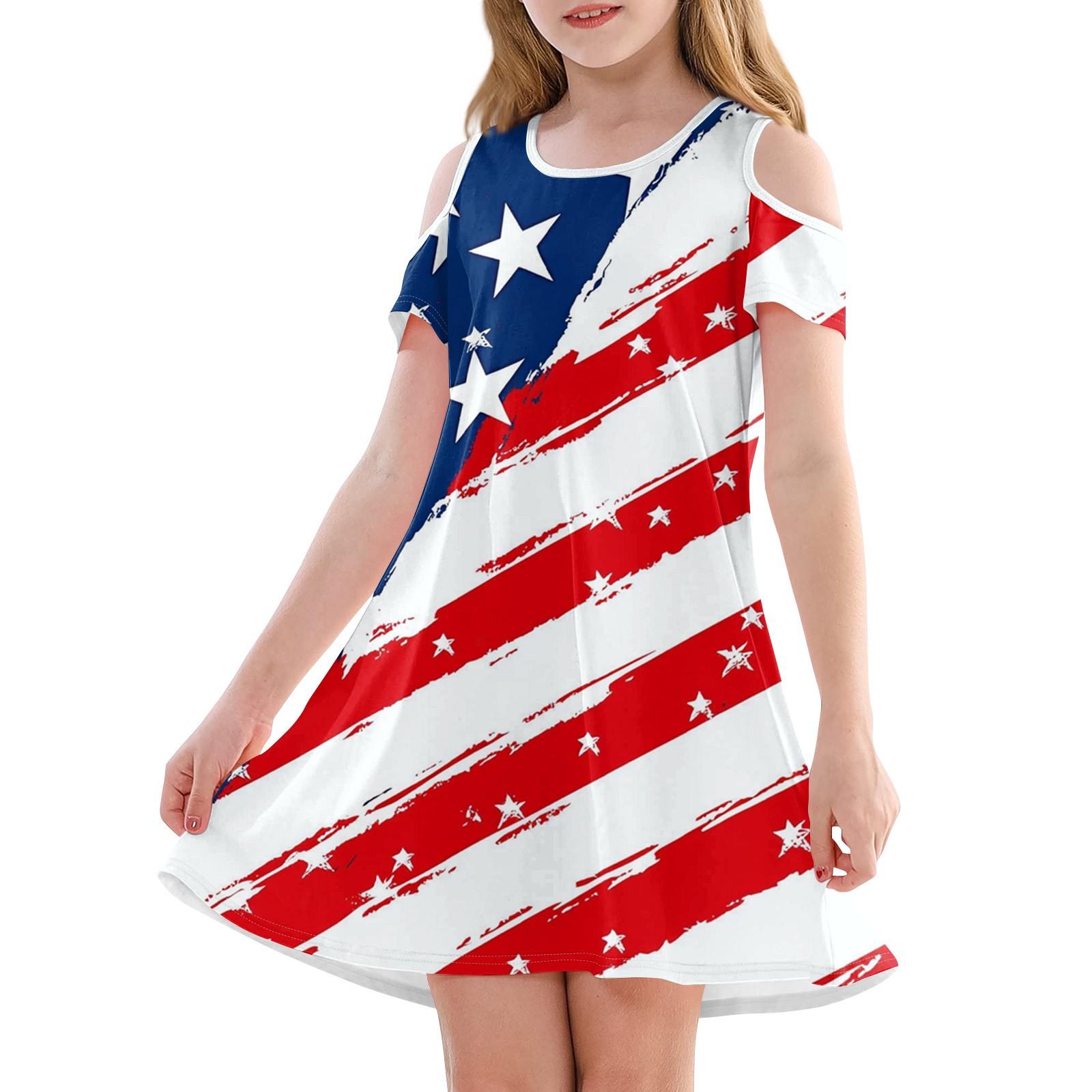 

Girls A-Line Dress -Summer Sleeveless Casual Sundress Toddler Dress 140