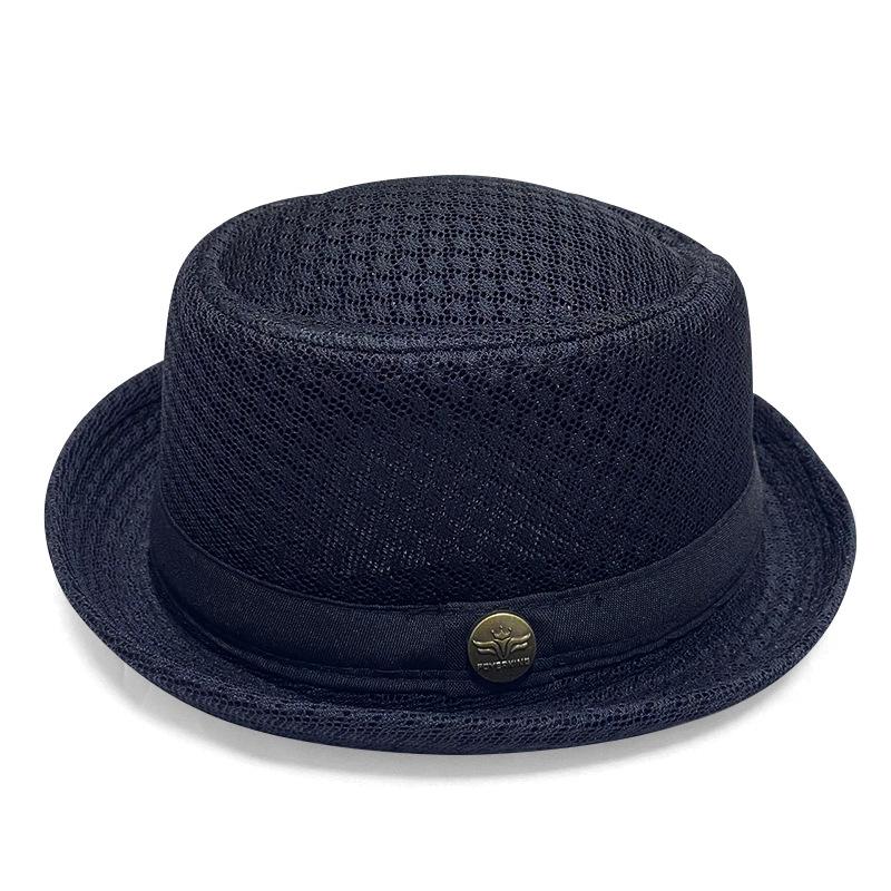 1 Stück Sommer Mesh Sonnenhut Herren Damen Atmungsaktiver Mesh Fedora Hut Jazz Kappe Panama Fedora Hüte Damenmode Herren Accessoires Panama Netzhut