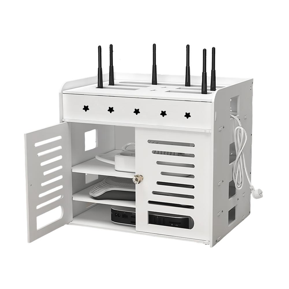 

Wall-Mounted WiFi Storage Box Wall Decoration Router Organizer Decorative WiFi Hider for Storage Routers Wires TV Set-Top Boxes