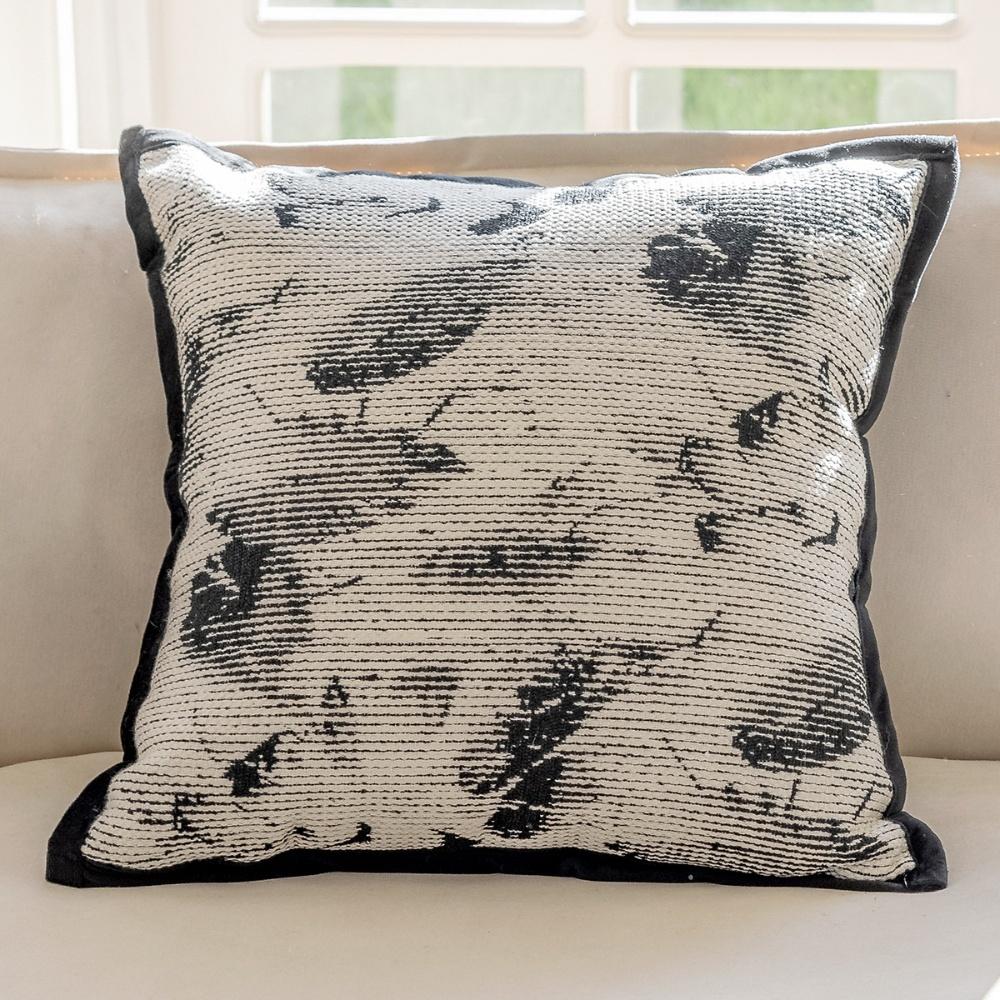 

French 45x45 Home and garden Pillowcase Simple Living Room Home Decor Sitting Cushion Geometric Pattern Decorative Cushions Sofa 450mm*450mm