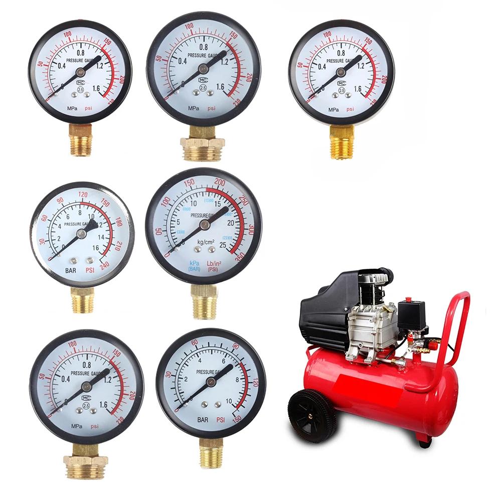 Y60 Analog Pressure Gauge 0 To 1.6 MPa 0 To 230 PSI For Air Compressor Systems Compatible With Pneumatic And HVAC Equipment