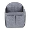 Luxja Ryggsäcks-väska-i-väska, Filt, A4-storlek, Står upprätt, Lättviktig, med Handtag, Förvarings- och Organisations-innerpåse (M, Grå)