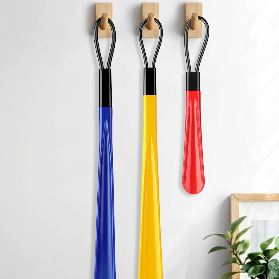 Extra Long Plastic Shoehorn - Premium Shoe Lifter with Long Handle for Easy Wear