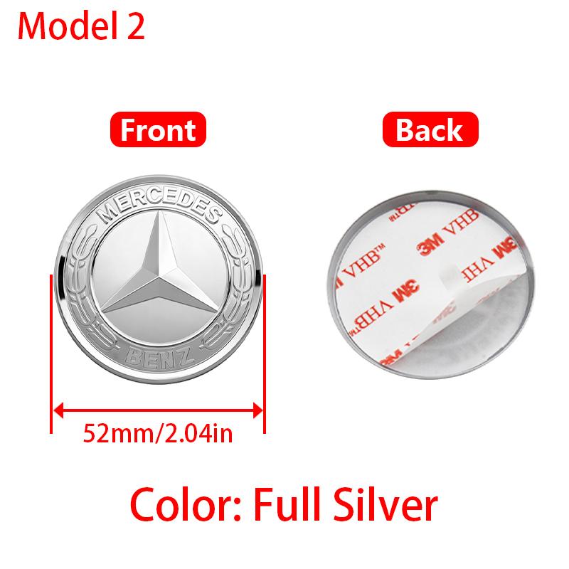 OFK3 Car Styling Logo Steering Wheel Center Badge Logo Sticker For Mercedes Benz AMG W204 GLC CLA W205 W203 W206 W253 Car Ornaments