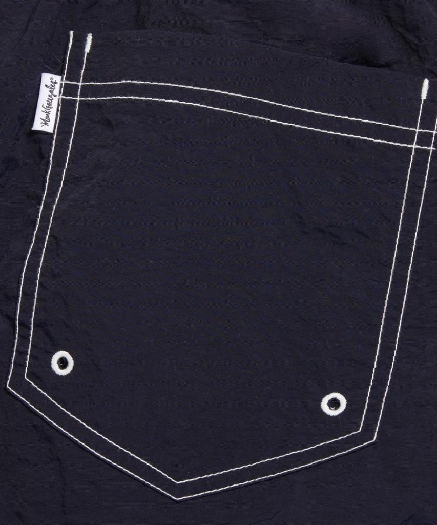 MARK GONZALES Nylon Stitch Detail Short - Navy