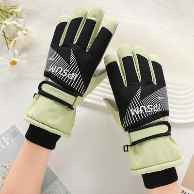 Ski Gloves for Men and Women In Winter Outdoor Cycling Cold Proof and Windproof Plus Velvet Thickened Heating Electric Vehicle Touch Screen Gloves
