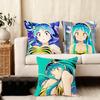 UUrusei YatsuraA Anime Cushion Cover Plush Fabric Soft DoubleSided Printed Sofa Warm Winter Home Child Gift Pillow Case