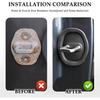 4PCS Door Latch Lock Cover,Silicone Door Latch Guard Car Decorations&Protects Door Latches,Universal Self-Adhesive Door Lock Latch Protector Car