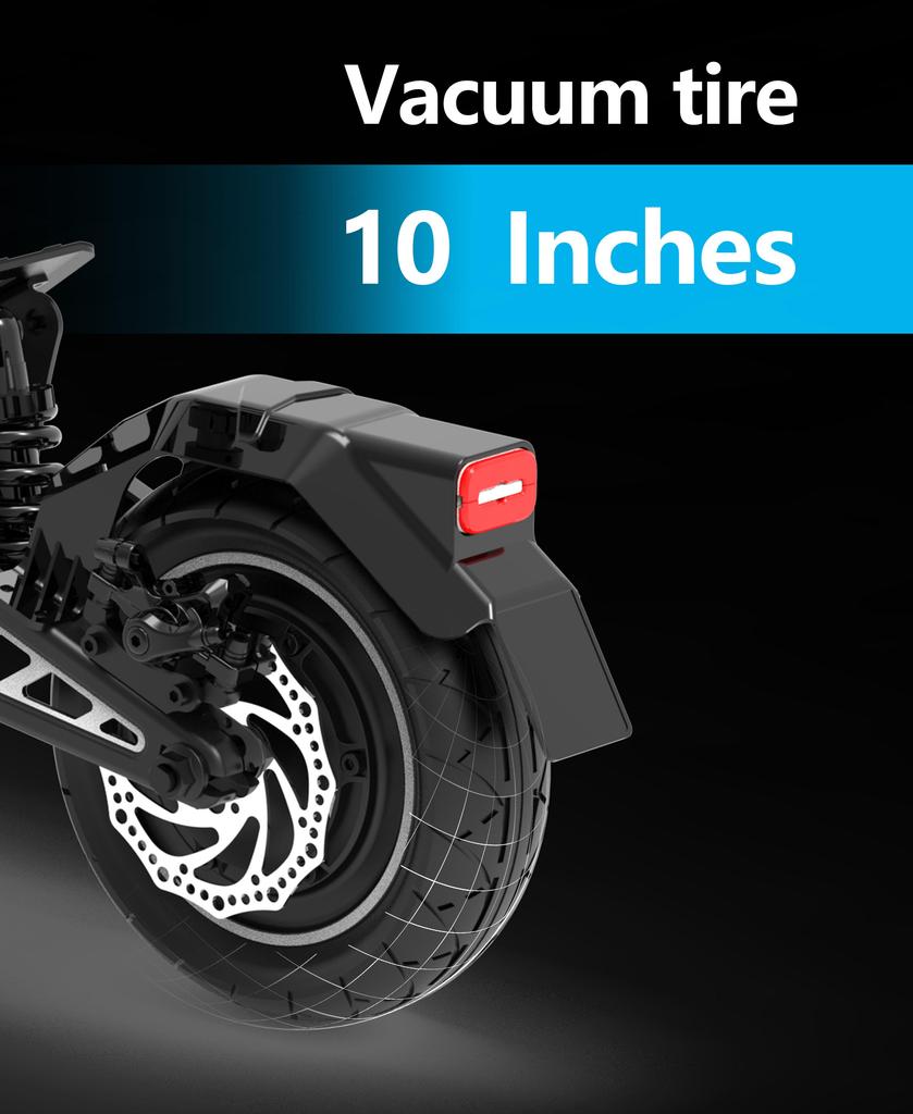 DriveTron DT10 Electric Scooter: 48V 15.6Ah Battery, 50km/h, 55km Range, 1000W Motor, NFC Start, Foldable