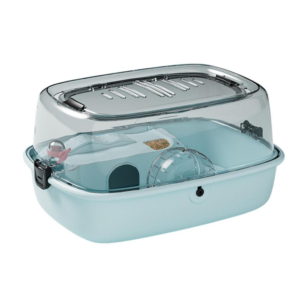 Hamster Cage Habitat Running Wheel Portable Openable Top for Gerbils Bunny