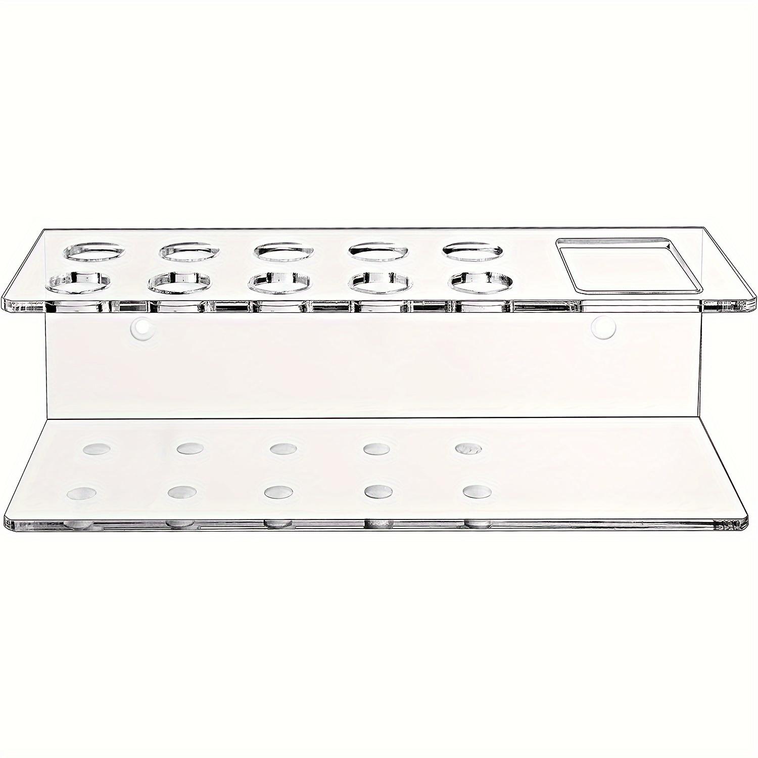 Акриловый настенный держатель для маркеров на 10 слотов органайзер для сухостираемых маркеров классический дизайн стойка для хранения ручек для офиса школы дома не требует электричества 1319₽