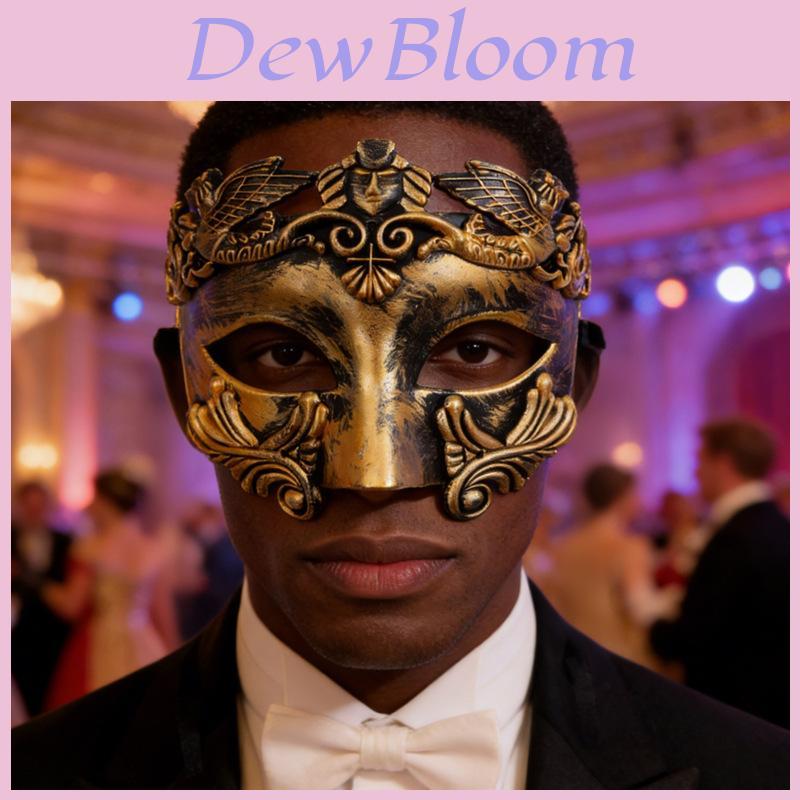 Maschera Mezza Faccia Romana Veneziana Per Halloween Carnevale E Festa In Costume Decorazione Materiale Plastico