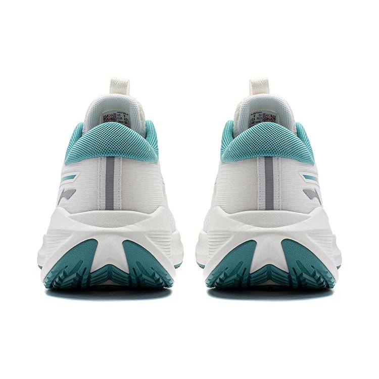 Li Ning MINE V2 Amortecimento Antiderrapante Resistente à Abrasão Respirável Cano Baixo Casual Tênis de Corrida Masculino Branco Névoa ARST053-6
