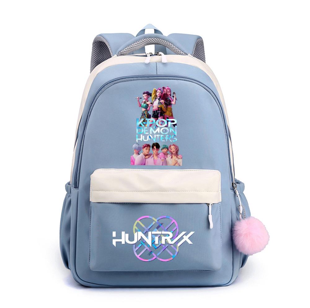 Anime Net Cute K-Pop Printed Backpack for Teenger Student Girl Boy Schoolbag Bookbag Kid Gift Women Large Capacity Waterproof Travel Bag Mochila