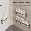 Modern Space Aluminum Wall Mount Shoe Rack With Waterproof Design For Bathroom And Kitchen Storage