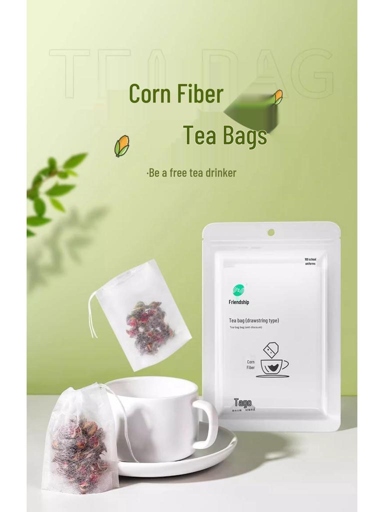 Ponyi Corn Fiber Disposable Tea and Seasoning Bags for Infusing