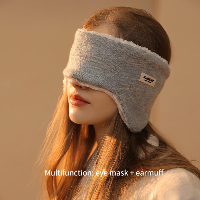 

Новые зимние теплые повязки на глаза и звукоизолирующие наушники для женщин и мужчин, наушники для сна с защитой от шума