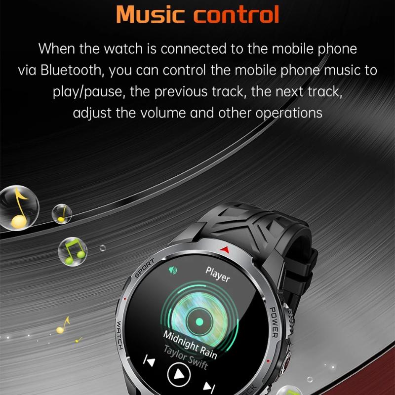 2026 Nuovo T-Rex3 Ultra Batteria 1100mAh Smartwatch GPS Traccia Bussola Super Capacità Impermeabile IP69K Tracker Sportivo Esterno Smartwatch Militare