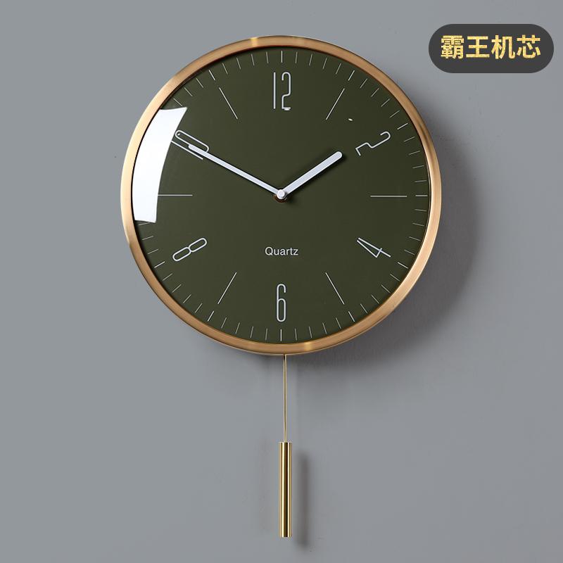 Nordic Luxury Pendulum Clocks Wall Home Decor Creative Metal Wall Clock Modern Gold Silent Watch Living Room Decoration Gift