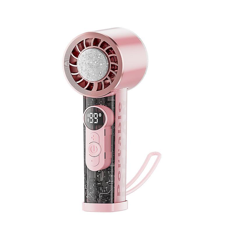 Handheld Semiconductor Cooling Fan With Usb Rechargeable Battery For Outdoor Office Use