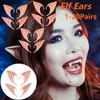20-1Pairs Halloween Elf Ears Latex Ears for Angel Halloween Cosplay Decoration Masquerade Costume Fairy Photo Props for Girls