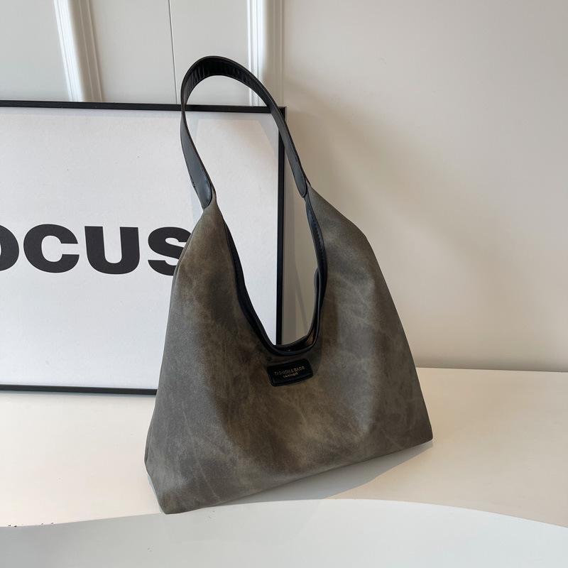 

2025 Fashion Diamond Canvas Tote: Large Capacity Women s Commuting Shoulder Bag 34cm*25cm*12cm темно-коричневого кольору