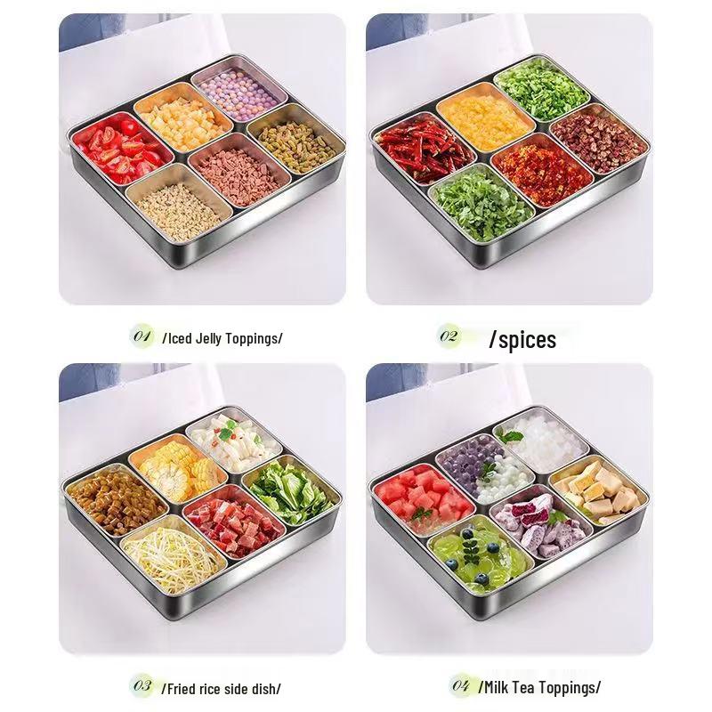 777 Commercial 8-Compartment Condiment Organizer