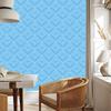 Geometric Azure Rhombus Wallpaper, Fine Detail 50x1000