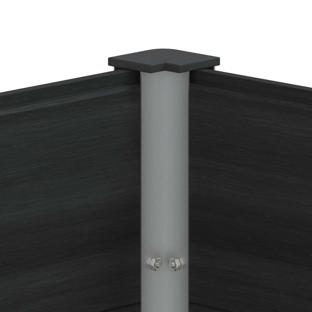 Raised Garden Bed Black 250 X 50 X 54 Cm