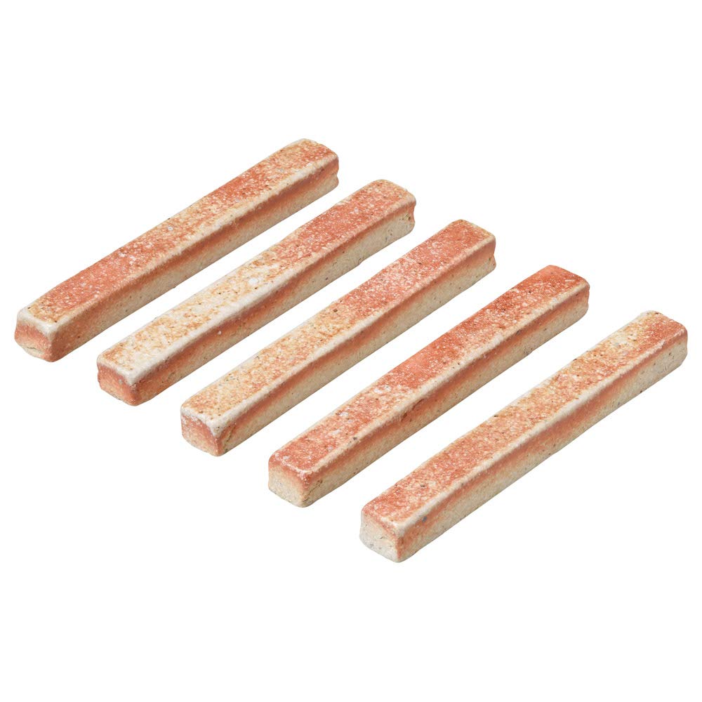 Shigaraki Ware Hechimon Ceramic Rest Set (5 Pieces) Scarlet MR-3-3551