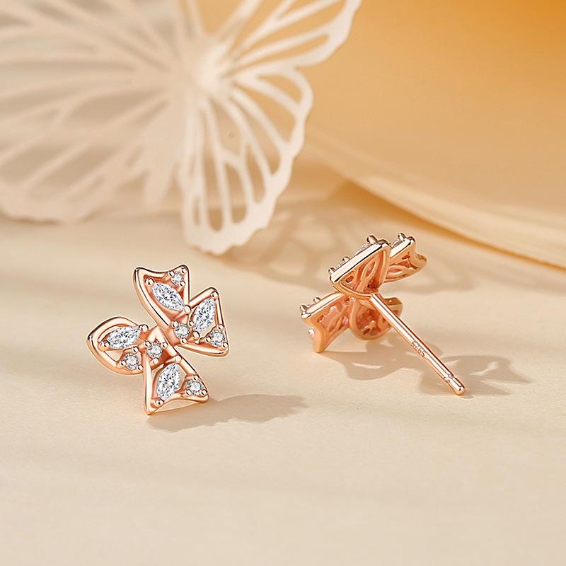 Tancise 925 Sterling Silver Zirkónové náušnice napichovacie náušnice pre ženy ako darčeky na svadobnú hostinu