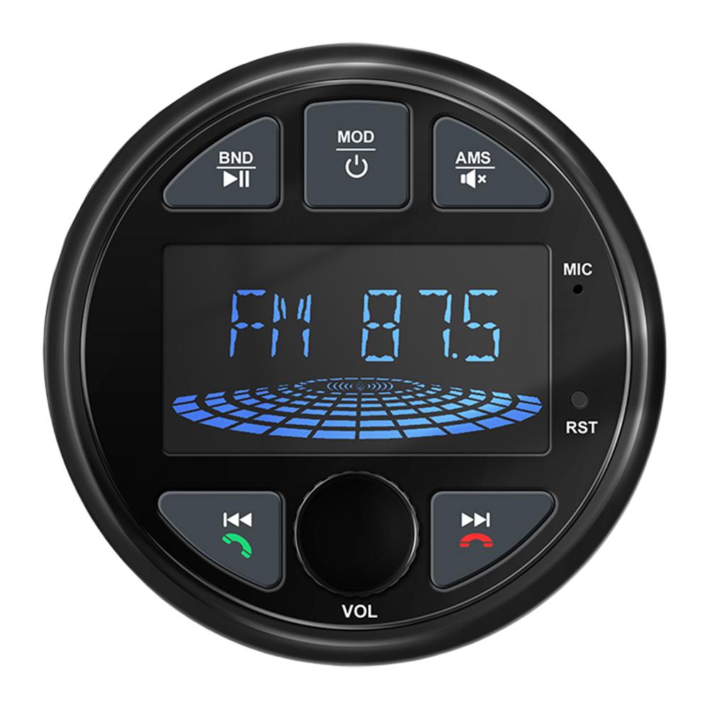 

Морська стереосистема Радіо для човна 4x50 Вт DC 12 В з РК-екраном BT Цифровий медіа-радіоприймач IPX6 Водонепроникний AM FM-приймач для автомобіля