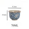 Ceramic Flower Teacups Household Ceramic Tea Cups Personal Use Teacups Kung Fu Tea Set
