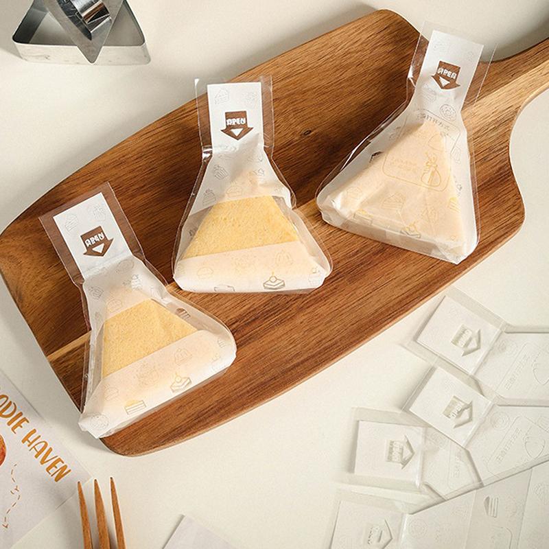 

50 шт. Милые пакеты для упаковки треугольных рисовых шариков, нори онигири, пакет для суши, форма для приготовления суши, аксессуары для бенто