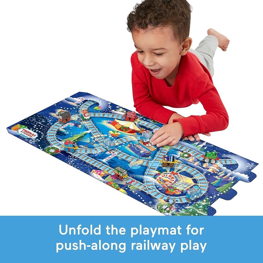 Thomas the Tank Engine Minis Yılbaşı Takvimi 2024 Noel Oyuncakları, Okul Öncesi Çocuklar İçin 24 Mini Oyuncak Tren ve Araba, 3 Yaş ve Üzeri