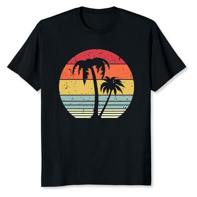 Palm Tree Retro Tropical Beach Unisex T-Shirt