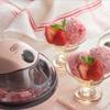 Toffy Eismaschine K-IS11, Authentisches Hausgemachtes Eis, Gesund, Einfache Rezepte, Toppings Enthalten, Retro Schalenrosa, K-IS11-SP