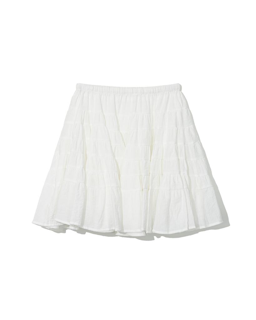 MOAA Airy Tiered Mini Skirt