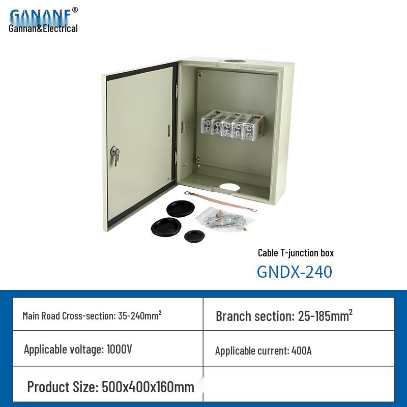 JXT1 Cable T-Connection Box, Copper Busbar – Model 50/35