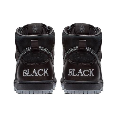 Nike X Black Bar SB Zoom Dunk High Pro 'Black' Men's AH9613-002