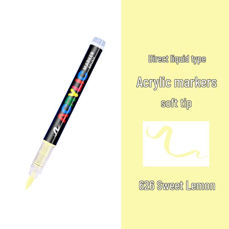 Guangna 8101 Liquid Acrylic Marker Pen Set - 168 Colors, 72 Soft Tips for Student Art, DIY, Hand Painting, and Graffiti.
