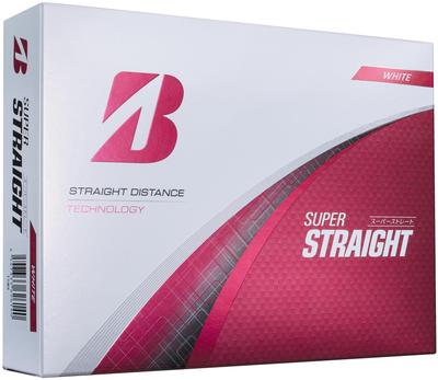 BRIDGESTONE Golf Ball SUPER STRAIGHT 2025 Model 12 Balls White T5WX
