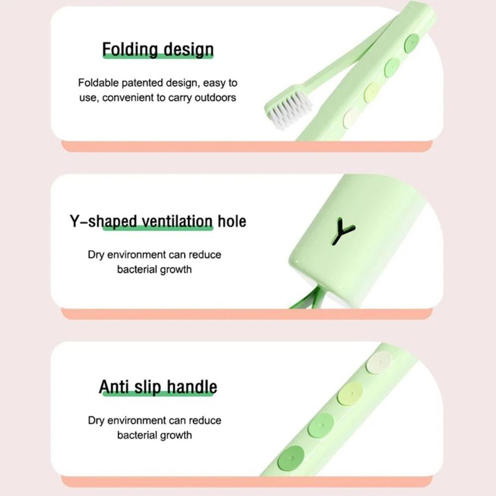 Portable Orthodontic Toothbrush Foldable Dental Brush New Travel Toothbrush  Oral Cleaning Tools